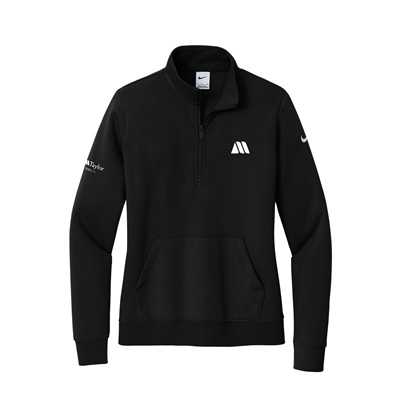 Nike Women's Club Fleece Sleeve Swoosh 1/2-Zip - NKDX6720