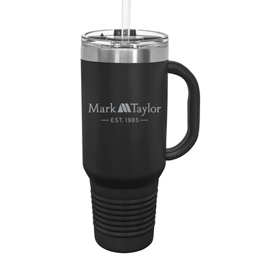 Polar Camel 40 oz. Travel Mug with Handle, Straw Included